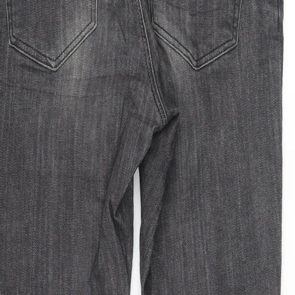 Womens UK Size 28 Review Regular Fit Skinny Grey Jeans