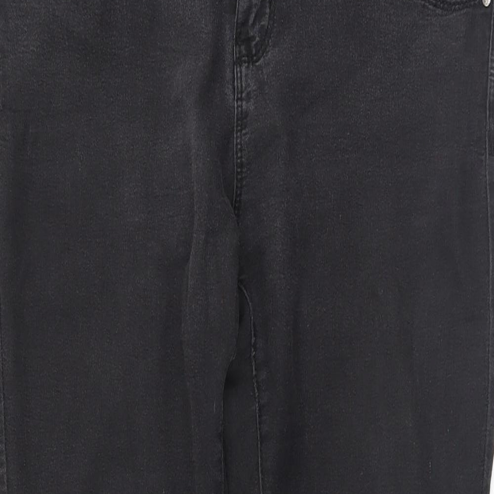 Womens UK Size 12 Denim and co Regular Fit Skinny Black Jeans