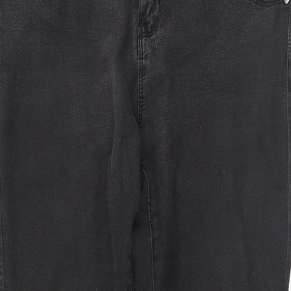 Womens UK Size 12 Denim and co Regular Fit Skinny Black Jeans