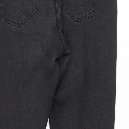 Womens UK Size 12 Denim and co Regular Fit Skinny Black Jeans