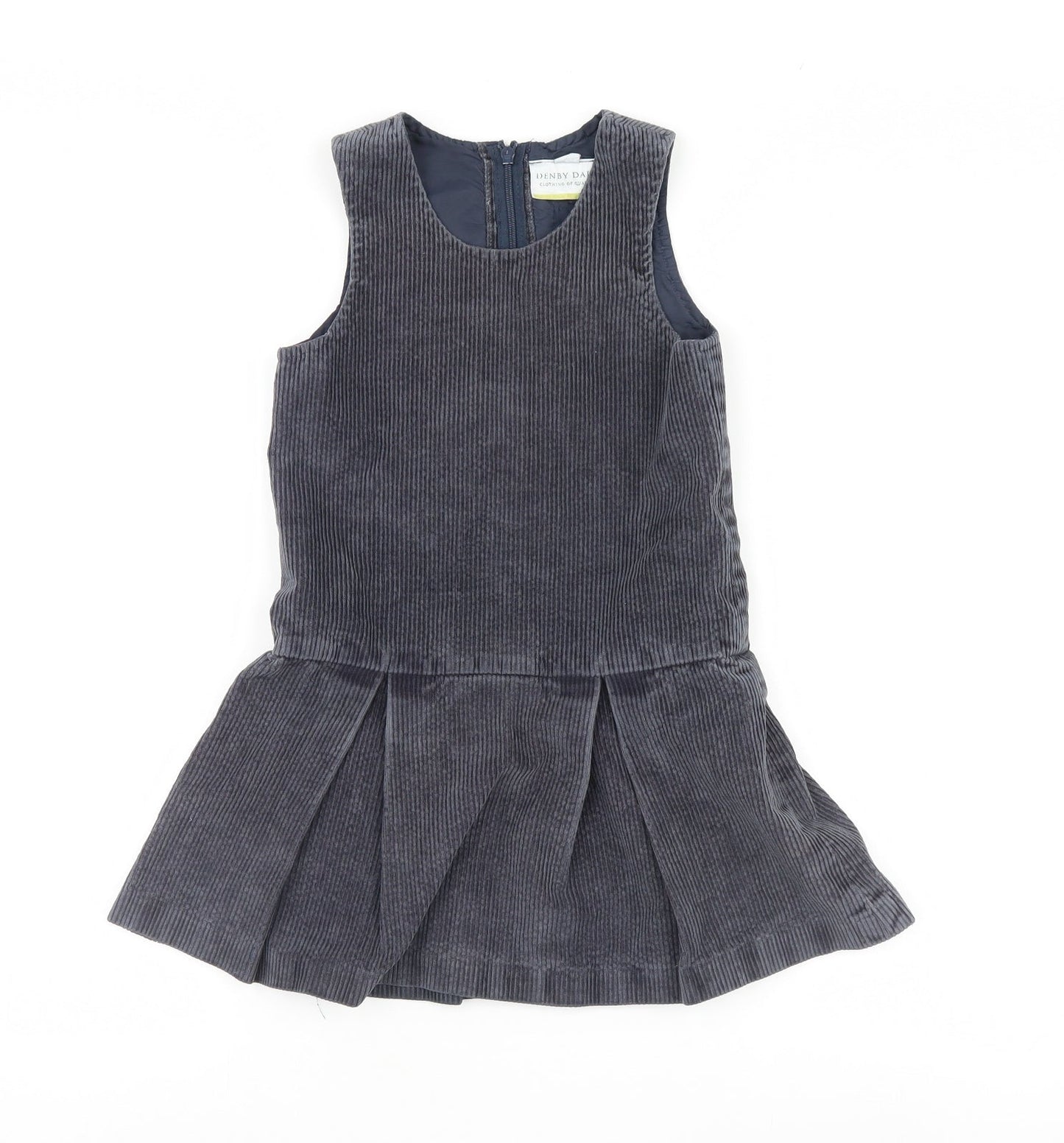 Denby Dale Girls Blue   Pinafore/Dungaree Dress  Size 6 Years