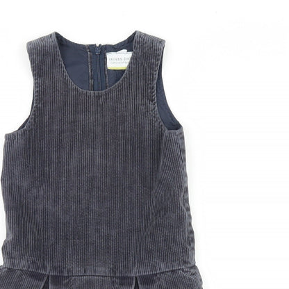 Denby Dale Girls Blue   Pinafore/Dungaree Dress  Size 6 Years