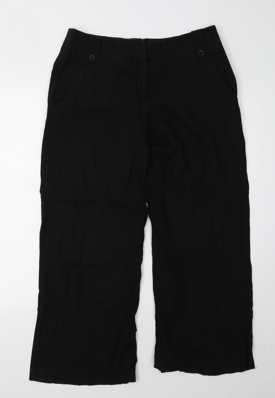 Matalan Womens Black   Trousers  Size 12 L28 in