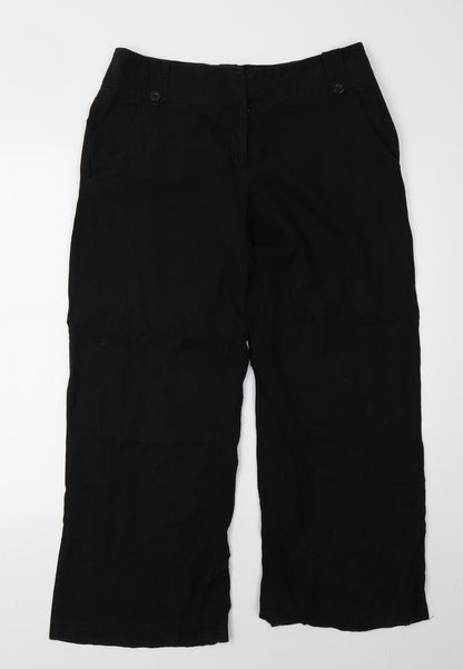 Matalan Womens Black   Trousers  Size 12 L28 in