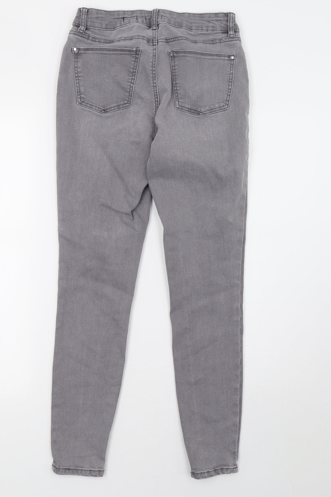 Sainsburys Womens Grey  Denim Skinny Jeans Size 8 L29 in