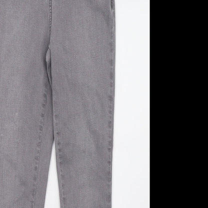 Sainsburys Womens Grey  Denim Skinny Jeans Size 8 L29 in