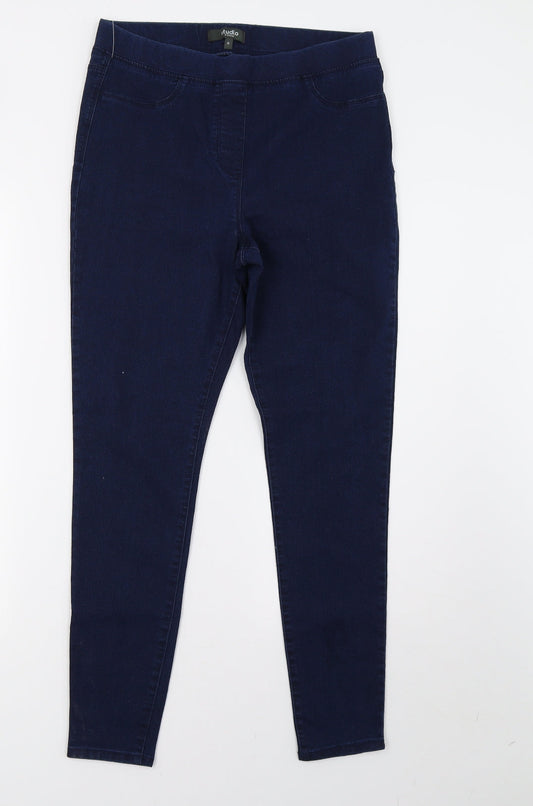Studio Womens Blue  Denim Jegging Trousers Size 10 L28 in