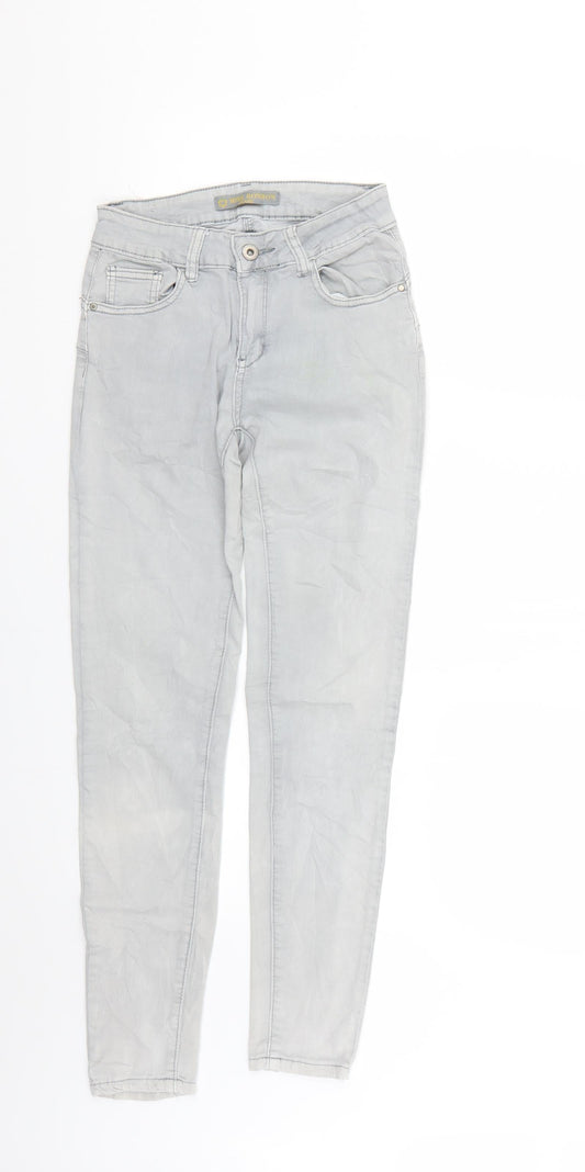 miss bonbon Mens Grey   Skinny Jeans Size S L25 in