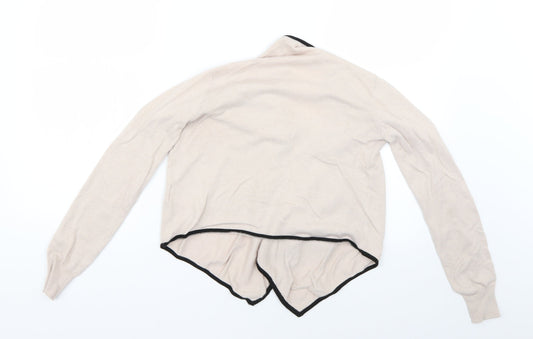 Womens UK Size XS H&M Beige Cardigan Jumper