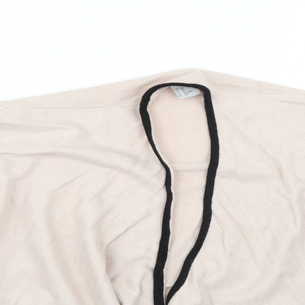 Womens UK Size XS H&M Beige Cardigan Jumper