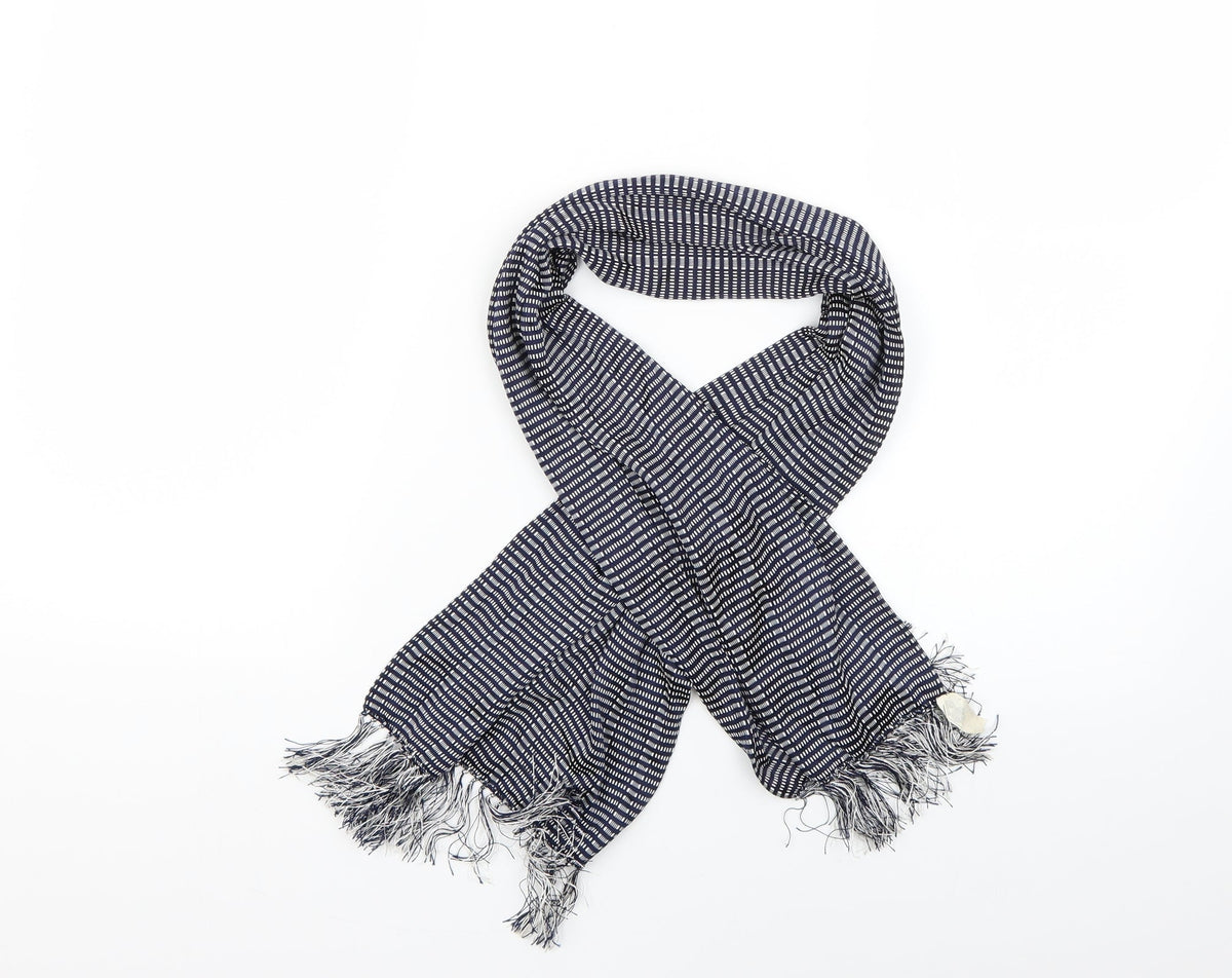 Preworn Womens Blue Check   Scarf