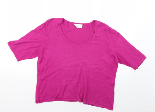Womens UK Size 18 BHS Pink Pullover Jumper