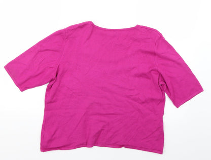 Womens UK Size 18 BHS Pink Pullover Jumper