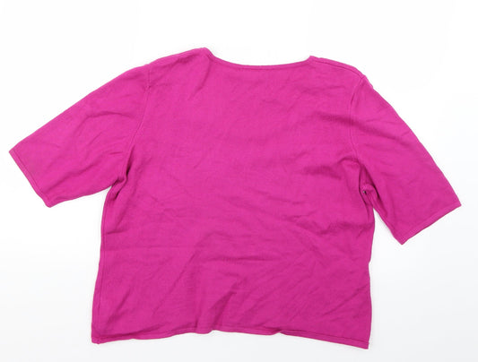 Womens UK Size 18 BHS Pink Pullover Jumper