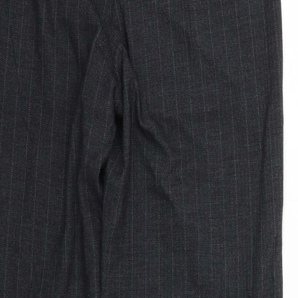 F&F Womens Grey Striped  Trousers  Size 14 L29 in