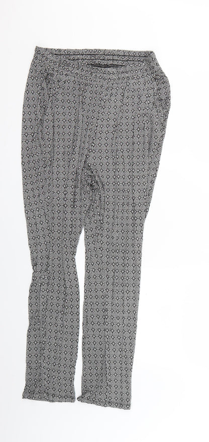 Womens UK Size M H&M Regular Fit  Multicoloured Trousers