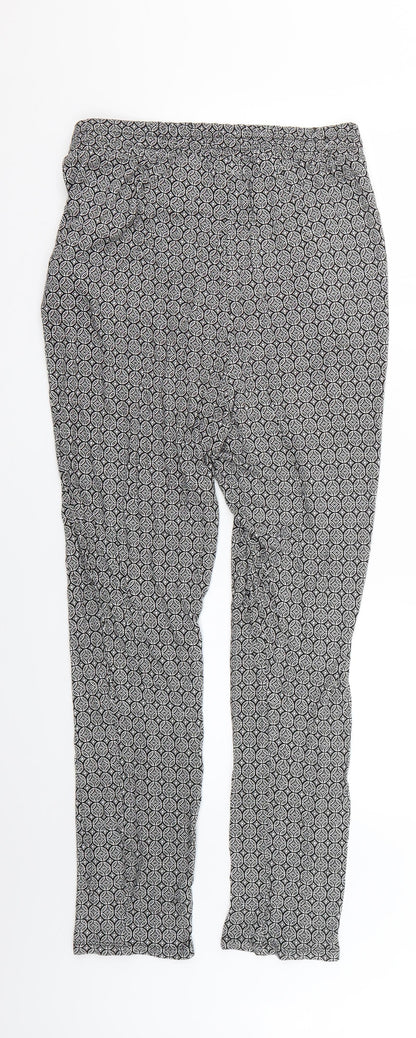Womens UK Size M H&M Regular Fit  Multicoloured Trousers