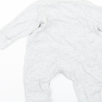 Marks and Spencer Baby Grey Geometric  Babygrow One-Piece Size 0-3 Months