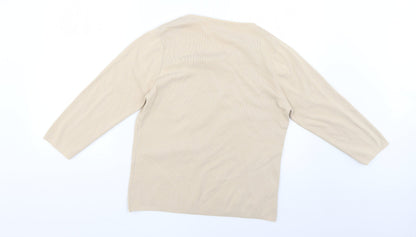 Womens UK Size L fay louise Beige Pullover Jumper