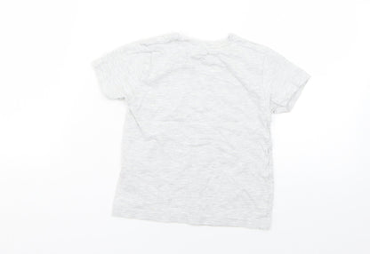 Primark Boys Grey Geometric  Basic T-Shirt Size 2 Years