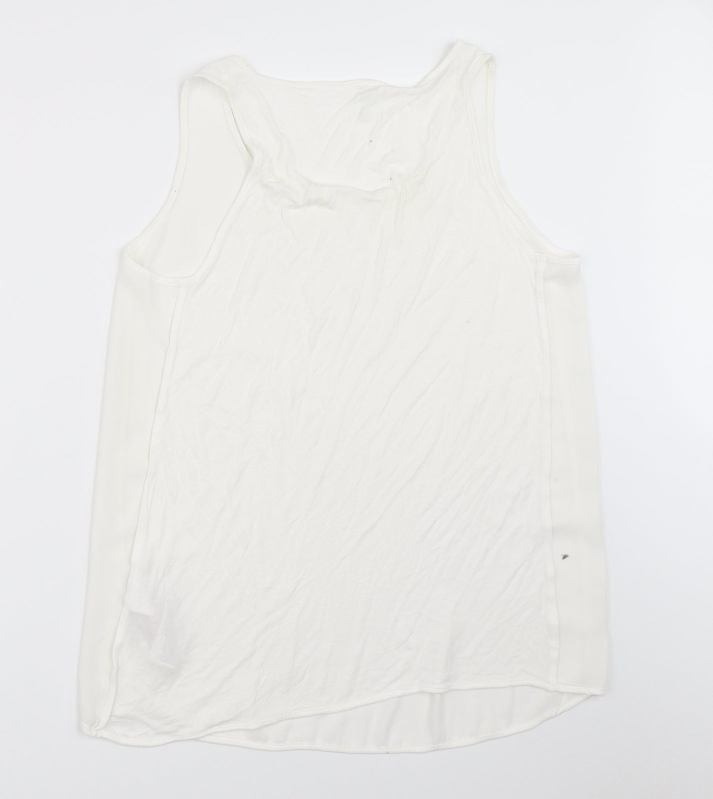 Womens UK Size L Only White Basic Tank