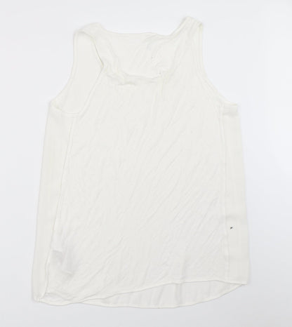 Womens UK Size L Only White Basic Tank