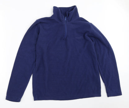 Mens UK Size XS Freedom Trail Blue Henley Sweatshirt