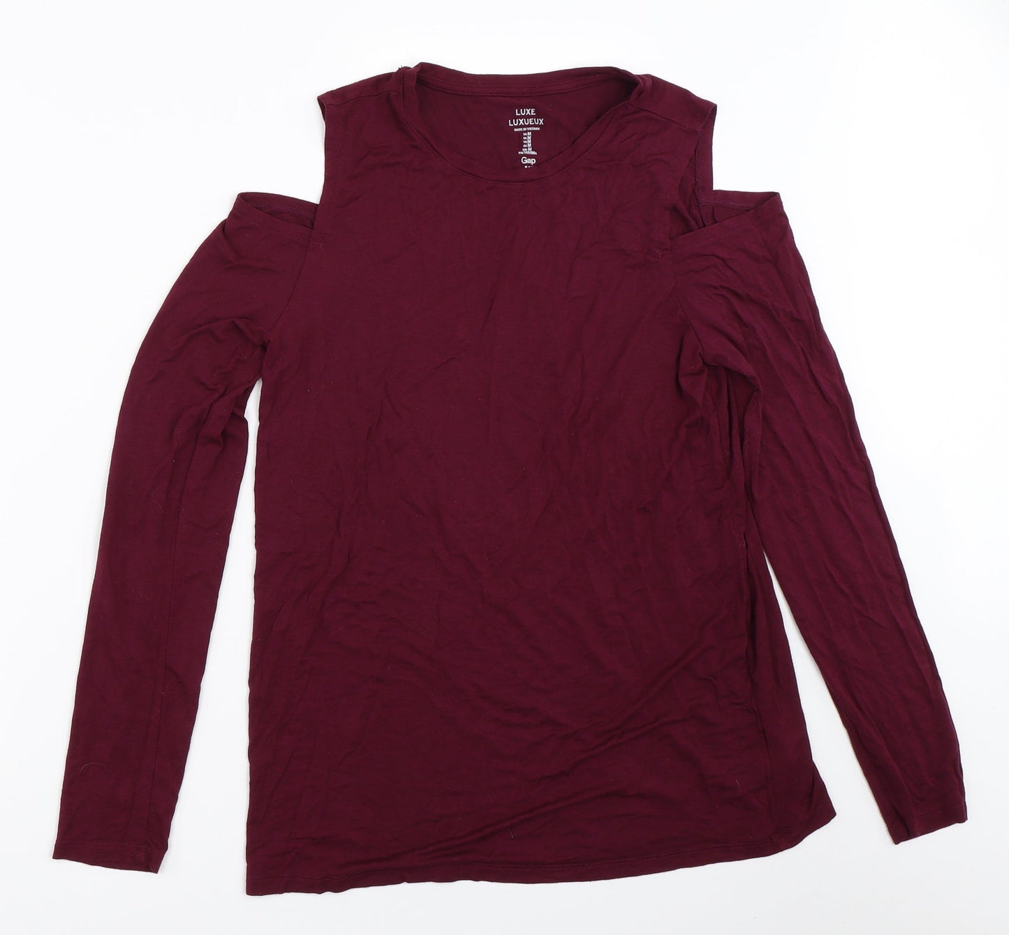 Womens UK Size M Gap Purple Basic T-Shirt