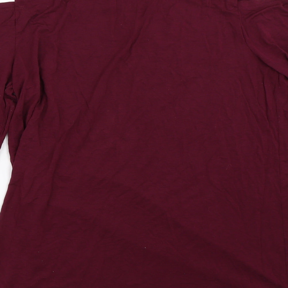Womens UK Size M Gap Purple Basic T-Shirt
