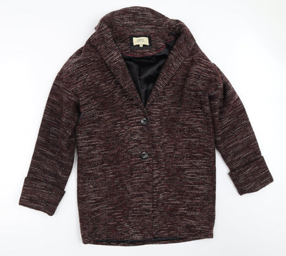 Papaya Womens Black   Overcoat Coat Size 10