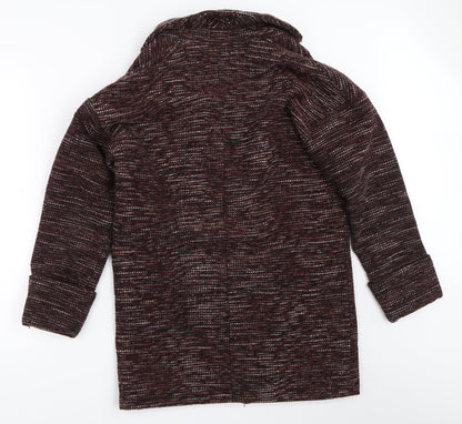 Papaya Womens Black   Overcoat Coat Size 10