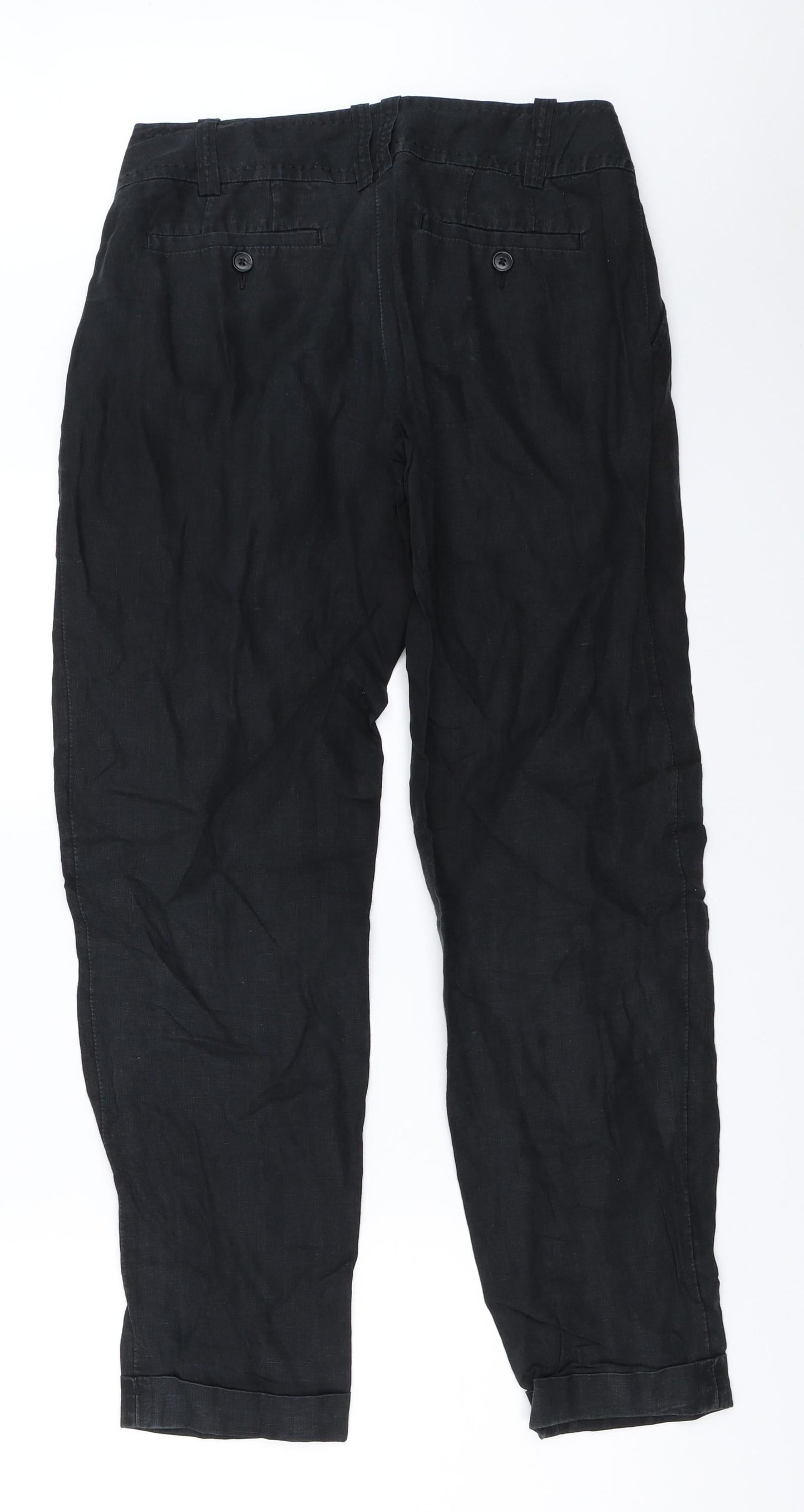 Womens UK Size 38 Yessica Regular Fit  Black Trousers