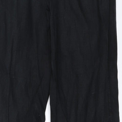 Womens UK Size 38 Yessica Regular Fit  Black Trousers