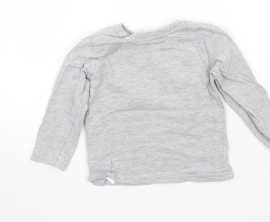 Primark Girls Grey   Basic T-Shirt Size 12-18 Months