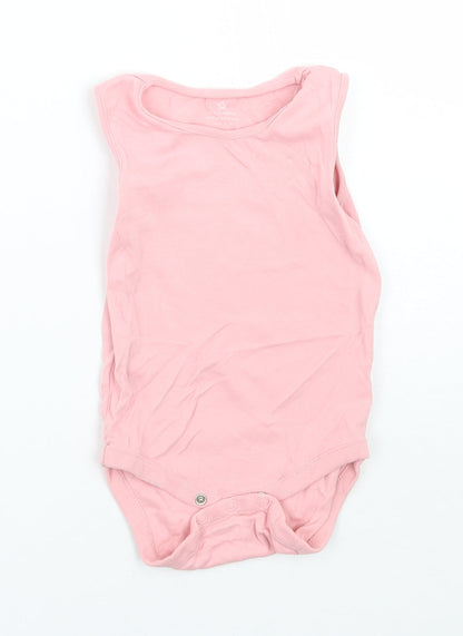 NEXT Girls Pink   Babygrow One-Piece Size 12 Months