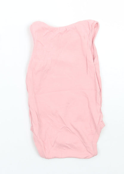 NEXT Girls Pink   Babygrow One-Piece Size 12 Months