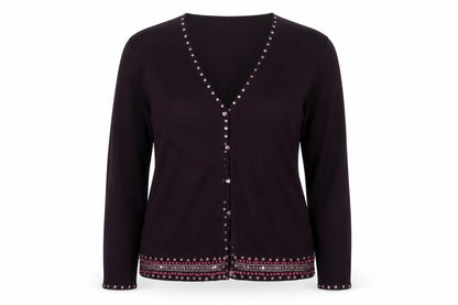 Womens UK Size L Principles Purple Cardigan Jumper