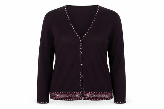 Womens UK Size L Principles Purple Cardigan Jumper