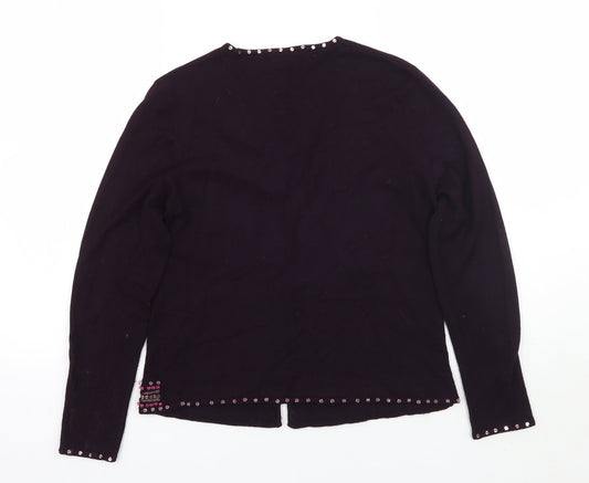 Womens UK Size L Principles Purple Cardigan Jumper
