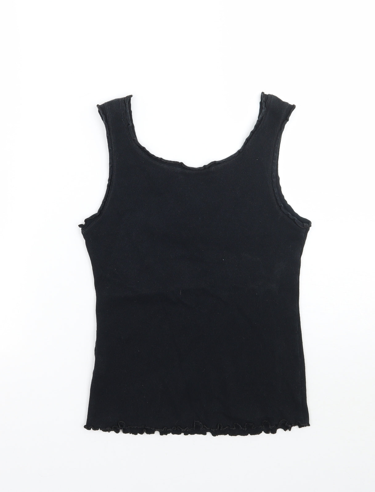 Womens UK Size 12 Marks and Spencer Black Basic Tank