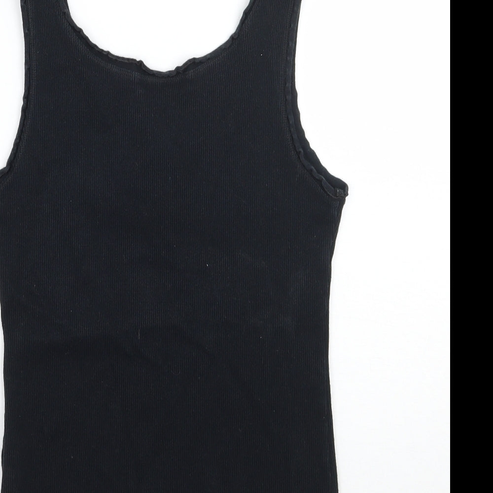 Womens UK Size 12 Marks and Spencer Black Basic Tank