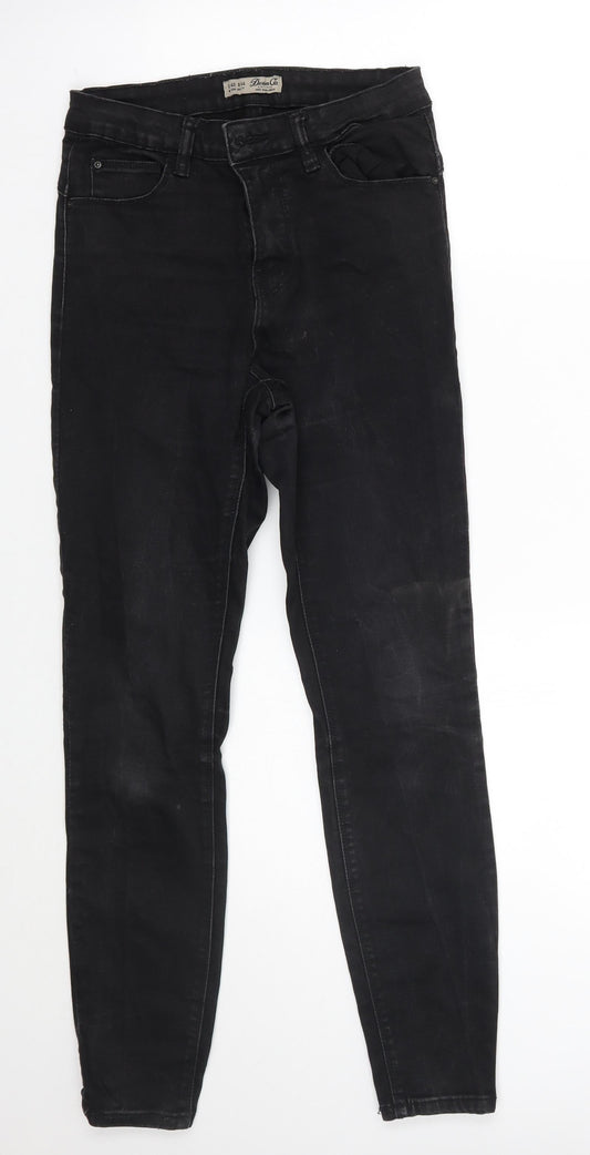 Denim & Co. Womens Black   Skinny Jeans Size 12 L28 in