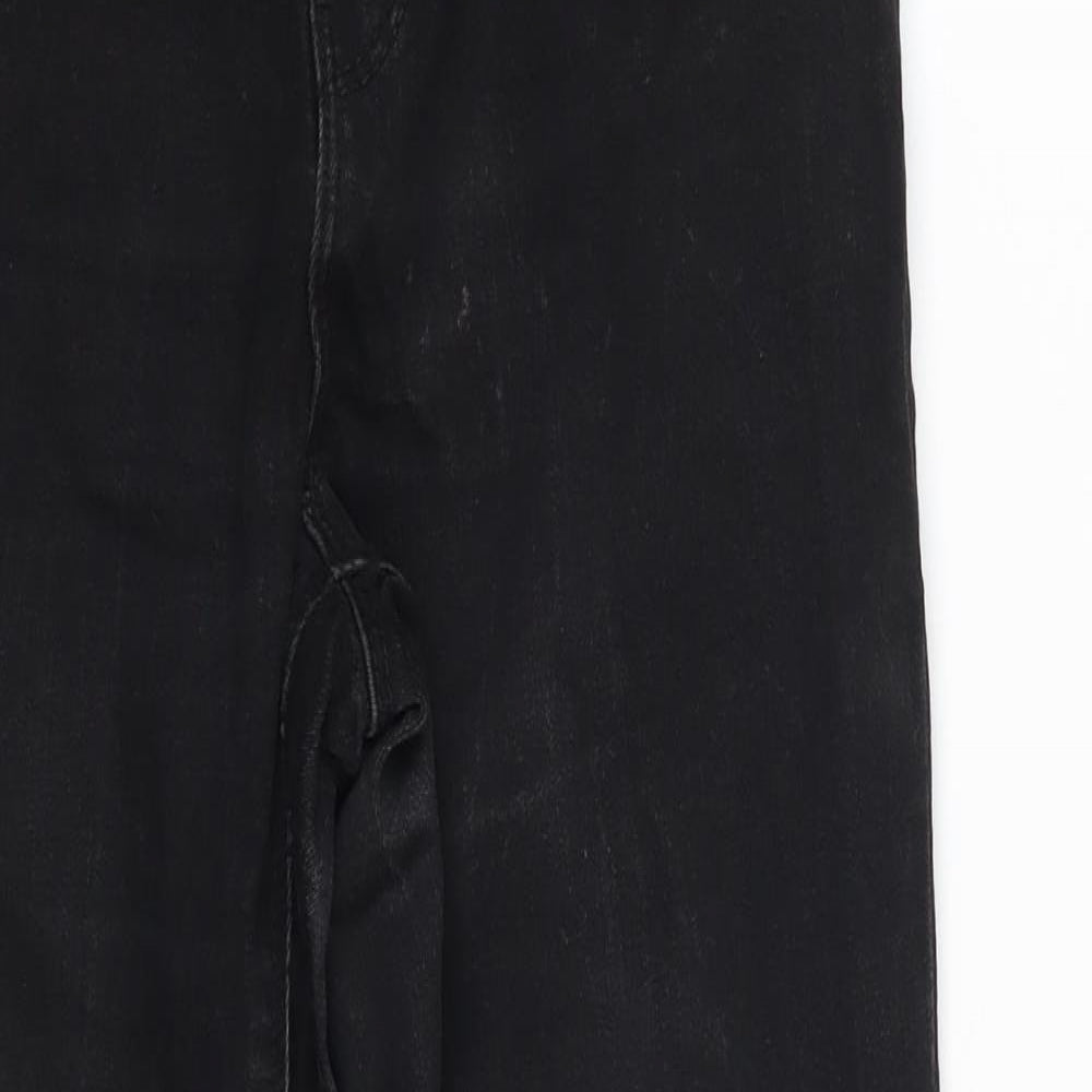 Denim & Co. Womens Black   Skinny Jeans Size 12 L28 in