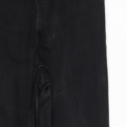 Denim & Co. Womens Black   Skinny Jeans Size 12 L28 in