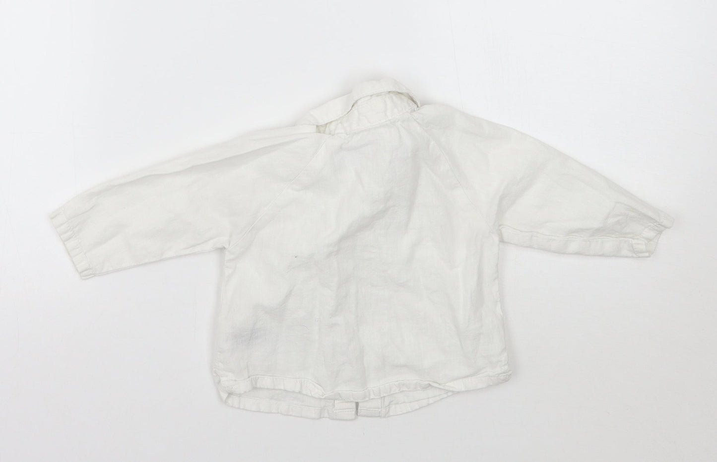Marks and Spencer Boys White   Basic Button-Up Size 6-9 Months