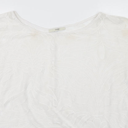 Marks and Spencer Womens White Floral  Basic Blouse Size XL