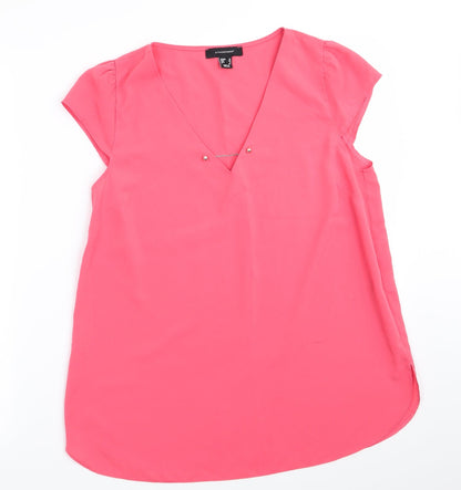 Womens UK Size 12 Atmosphere Orange Basic Blouse