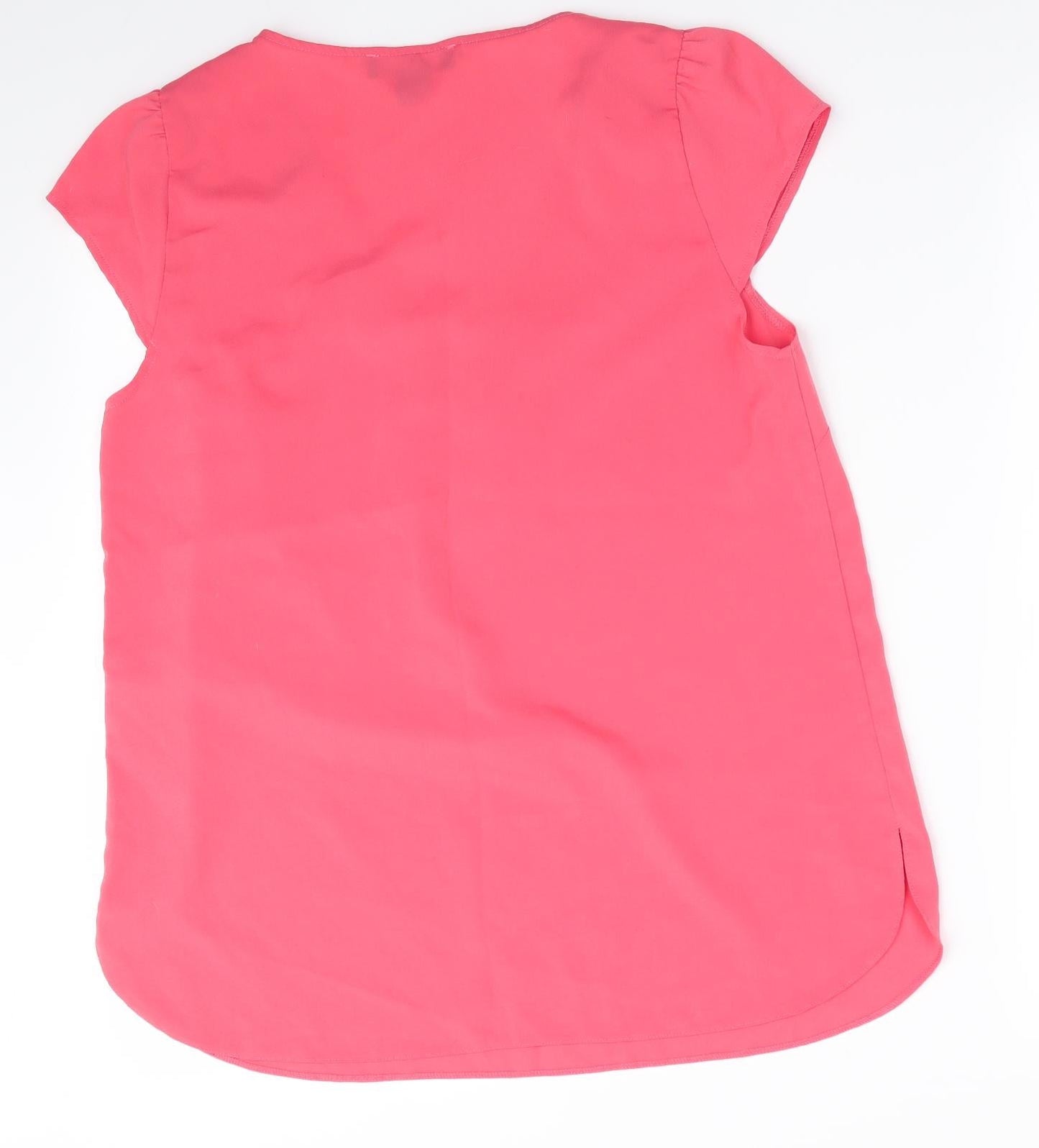 Womens UK Size 12 Atmosphere Orange Basic Blouse