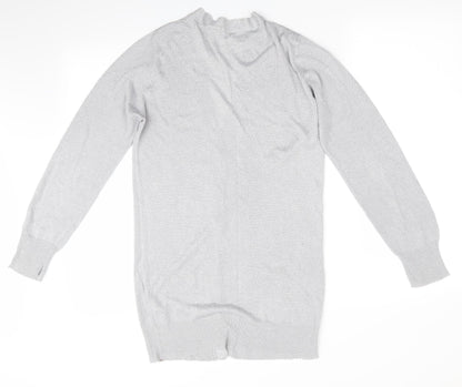 Womens UK Size 10 Atmoshpere Silver Cardigan Jumper