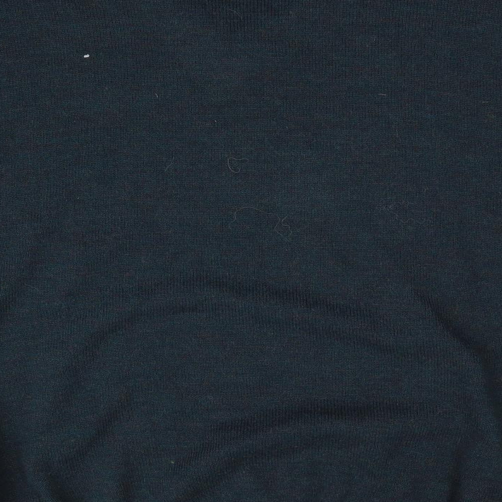 BHS Mens Green Striped  Pullover Jumper Size L